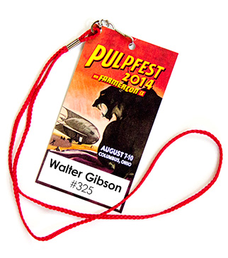 Promotional design: PulpFest 2014 badge